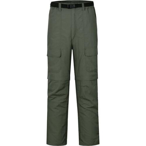 Mens Quick Dry Removable Hiking Pants Summer Outdoor Sports Breathable Trousers Tactical Climbing Fishing Trekking Thin Pants