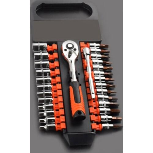 Socket Wrench Set Screwdriver Socket Multifunctional 1/4 Drive Ratchet Wrench Spanner for Bicycle Motorcycle Car Repairing Tool