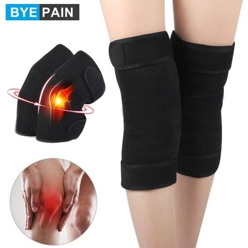 1Pair BYEPAIN Self Heating Knee Pad ,Tourmaline Magnetic Therapy Knee Support Braces for Arthritis Pain Knee massager