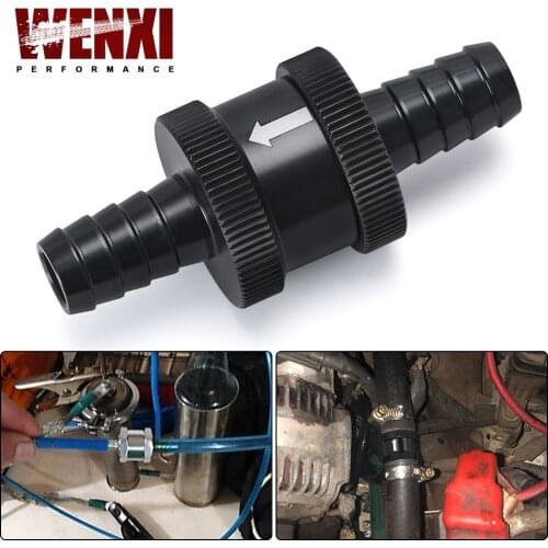 3/8" 10mm Non Return One Way Fuel Check Valve Aluminium Alloy Petrol Diesel WX-FCV10