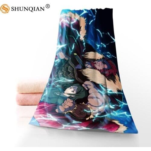 New Custom FateZero Towel Printed Cotton Face/Bath Towels Microfiber Fabric For Kids Men Women Shower Towels