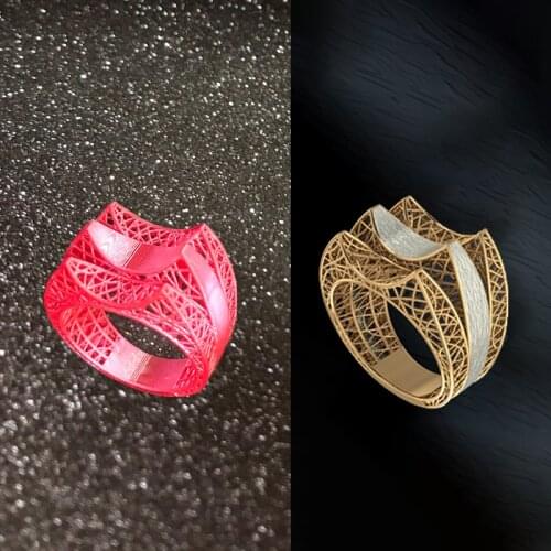 Printed 3D Models with Castable Resin Material for Mens Ring Castable Wax for sale and wholesale online with low Price