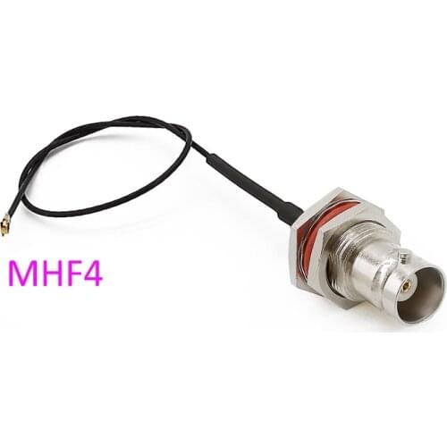 ALLiSHOP IPX IPEX U.FL MHF4 to BNC Female RF Pigtail Jumper Cable 0.81mm for PCI WiFi Card Wireless Router