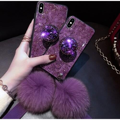 Luxury Diamond Marble Glitter Phone Cases for iPhone X XR XS MAX 12 7 8 6s Plus holder Ring Silicon Cover For iPhone XR XS