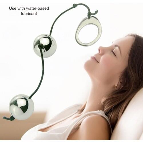 Solid Metal Vagina Kegel Ball Ben Wa Balls Anal Butt Beads Pelvic Floor Trainer Massager Masturbation G-Spot Stimulator Eggs