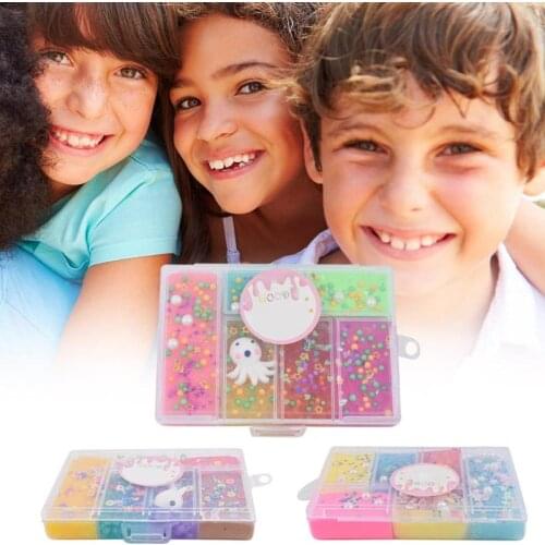 Cute Modeling Clay DIY Innovative Crystal Mud Plasticine Toy Kid Educational Stress Relief Toy Children Slime Gift