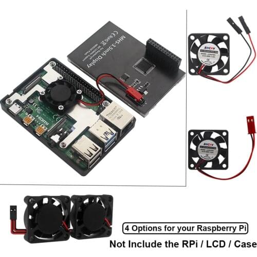 Raspberry Pi 4 Cooling Fan Heat Dissipation Split|Integrated Fan|with Holder Fans for Touch Screen /Raspberry Pi 4 Model B/3B/2B