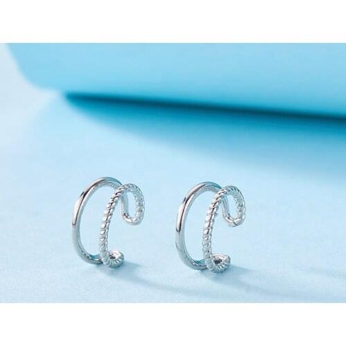 A Girl' Vintage Clip on Earrings Metal Ear Cuff Non Pierced Earrings Nose Ring New Fashion Women Earrings Punk Rock Earcuff