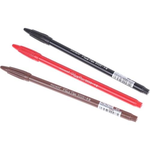 1Pc Waterproof Red/Black/brown Tattoo Skin Marking Pen Body Art Skin Tool Permanent Lip Microblading Eyebrow Surgical Marker