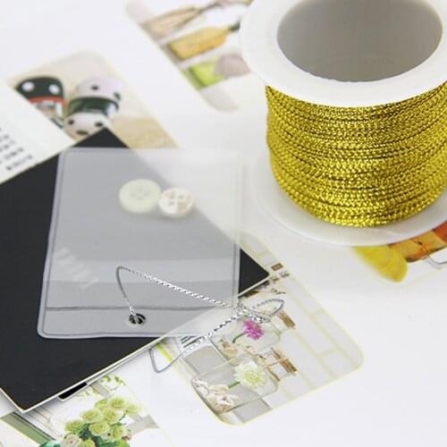 20m/Ball Glitter Gold Sliver Cords Fiber Threads Packaging Gifts Present Decorative Threads Line DIY Sewing Accessaries Supplies