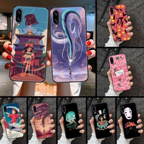 Anime Spirited Away Phone case For Huawei Honor 6 7 8 9 10 10i 20 A C X Lite Pro Play black soft cell cover pretty hoesjes trend