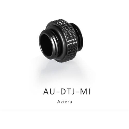 Azieru Mini Double Male G1/4 Thread Fitting Dual Male External Connector Fitting 4.5MM MOD Water Cooler Accessories AU-DTJ-MI