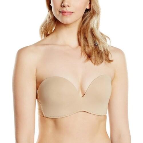 One Piece Slip-resistant Seamless Push Up Bra Strapless Plus Size Wedding Bras 32 34 80 85 40 42 A B C D E F G Free Shipping