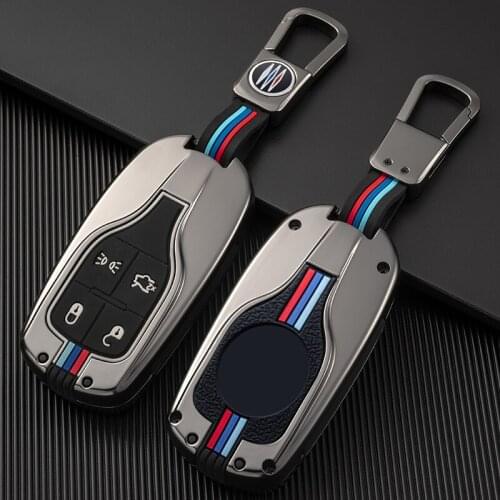 Car Key Case Cover Key Bag For Maserati Ghibli Levante Quattroporte Accessories Car-Styling Holder Shell Keychain Protection