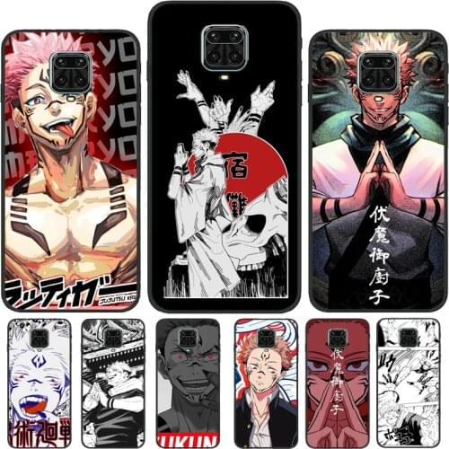 Jujutsu Kaisen Ryomen Sukuna For Xiaomi Redmi Note 9 7 8 10 Pro 8T 9S Cover For Redmi 9T 9 9C 9A 7A 8A K40 Phone Case