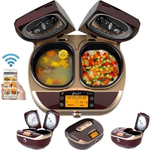 Must have to cook Fitcooker Intelligent double door electric for household double bile electric cooker for cooking soup and rice