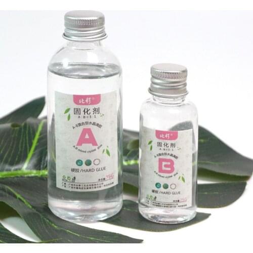 1 Set Clear Resin Epoxy High Adhesive 3:1 AB Crystal Glue Resin Jewelry Making