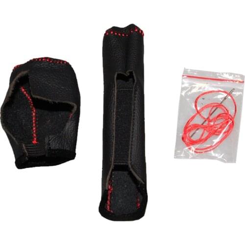 Car Cover Inner Gear Cover And Handbrake Cover Pu Leather AT MT For Hyundai Verna Solaris 2011 2012 2013 2014 2015 2pcs Per Set