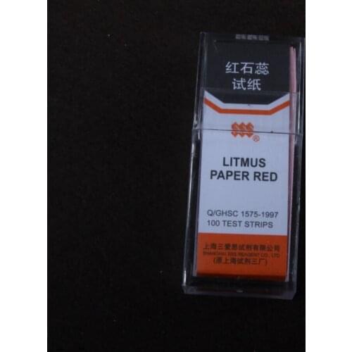 Litmus paper red 200 test strips (5 knifes/box * 2boxs) litmus red test paper Acid-base test paper physics tool