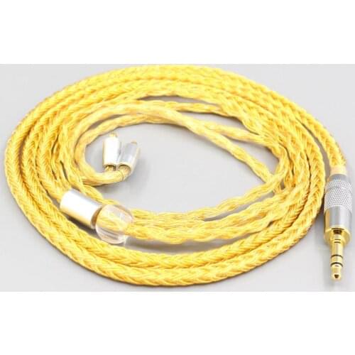 LN007371 16 Core OCC Gold Plated Braided Earphone Cable For Acoustune HS 1695Ti 1655CU 1695Ti 1670SS