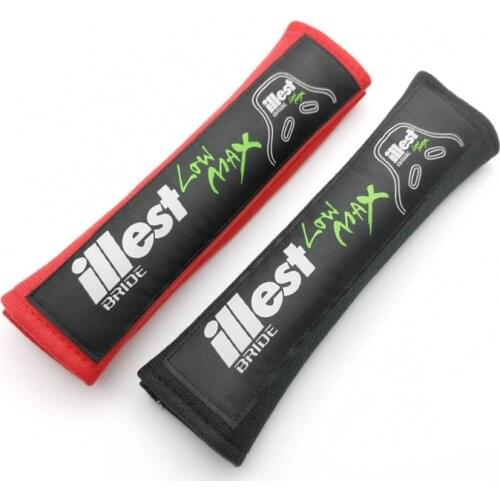 JDM illest Bride Car cotton shoulder pad soft seat belt cover for Toyota Lexus Honda Suzuki Nissan Mazda Mitsubishi accessories