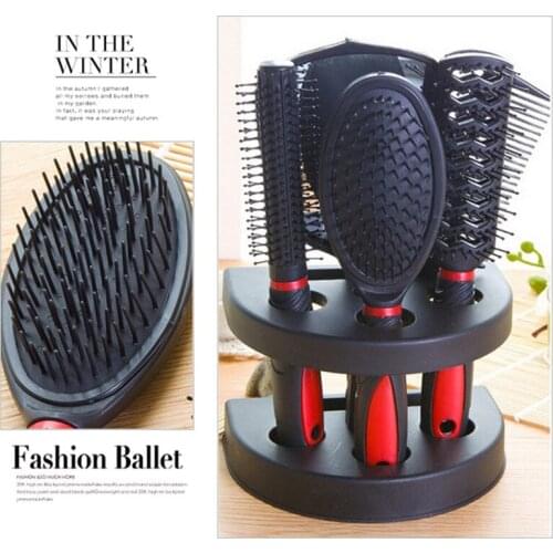 Comb mirror set curly hair comb cushion massage comb buckle large volume anti-static anti-hair Household loss comb with gift