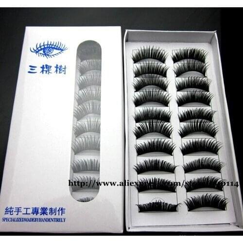 Wholesale new excellent Eyelash handmade beauty thick long False Eyelashes Voluminous 7000pairs=700boxes/lot free shipping