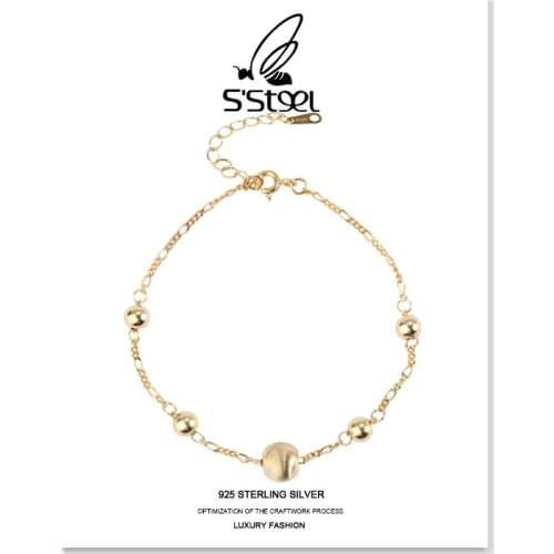 SSTEEL Vintage Bracelets For Women 925 Sterling Silver Luxury Designer Personalized Fashion Hand Accessories Fine Jewellery