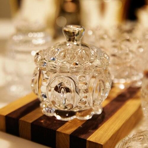 Glass Unsealed Storage Jar Superior Minimalist Chic Luxury Candy Pepper Makeup Brush Storage Bottle Organizer Wedding Decor Home