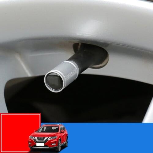 Theftproof alloy Car Wheel Tires Valves Tyre Stem Air Caps Airtight Cover Accessories For Nissan X-trail X trail T32 2014-2019