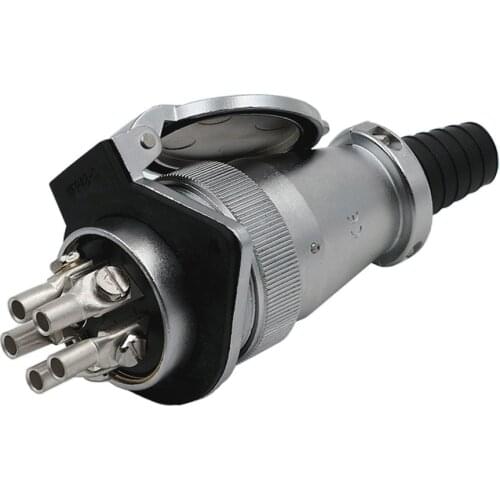 WEIPU WS48 TQ+ZG IP67 Circular Connector M48 Waterproof Bulkhead 5 7 20 27 38 42 Pin 50A 100A High Voltage AC DC Power Connector