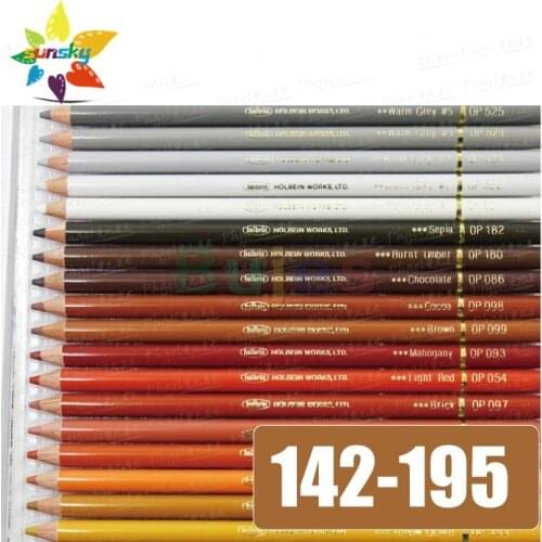 Japan HOLBEIN Artists'colored pencil Oily color lead pencil 142-195 Supplementary Professional Skecth paniting art supplies