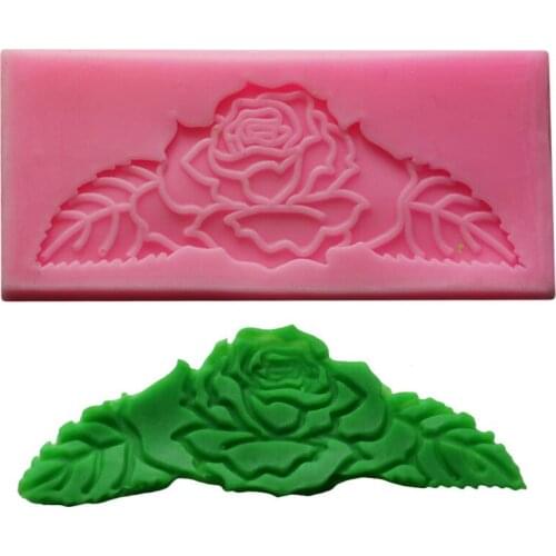 1pcs Roses Silicone Mold Chocolate Fondant Cake Decoration Soap Baking Gift