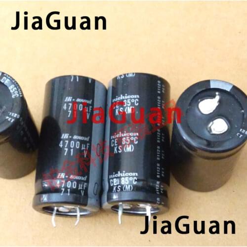 2PCS NEW NICHICON HI-SOUND KS 71V4700UF 25X50MM amplifier filtering 4700uF 71V audio capacitor Hi sound 71v 4700uf
