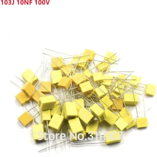 20PCS/LOT Correction Capacitor 103J 10NF 100V Polypropylene Safety Plastic Film Capacitor New