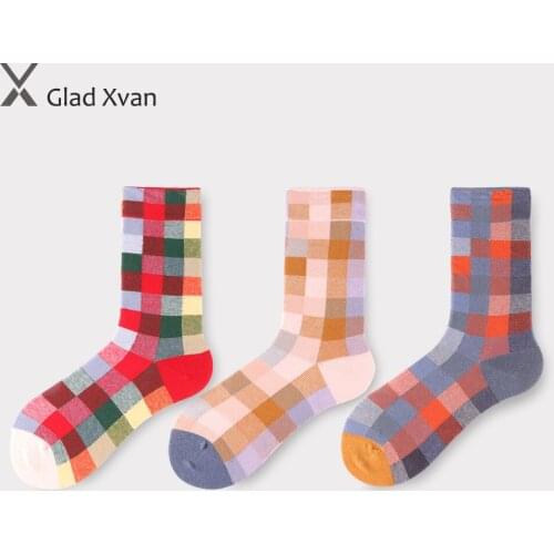 2020 Mosaic Gradient Unisex Socks Funny Gride Cotton Long Women Socks Hiphop Streetwear Girls Socks Couple Socks Rock Socks