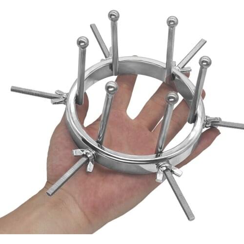 BDSM Stainless Steel Anal Spreader Anus Vaginal Dilator Huge Butt Plug Ass Expander Anal Speculum Adult Sex Toys For Couple