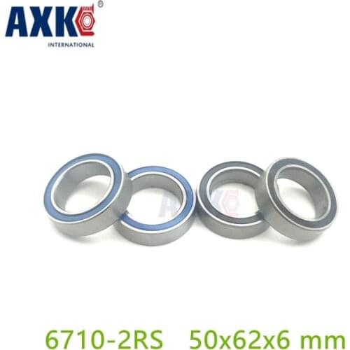 Axk 6710 2rs Bearing (4pcs) 50x62x6 Mm Thin Section 6710-2rs Ball Bearings 61710 2rs 6710rs