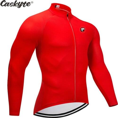 CASKYTE Bicycle Jerseys 2021 Spring Cycling Shirts New Long Sleeve MTB Mountain Bike Wear Premium Road Clothing
