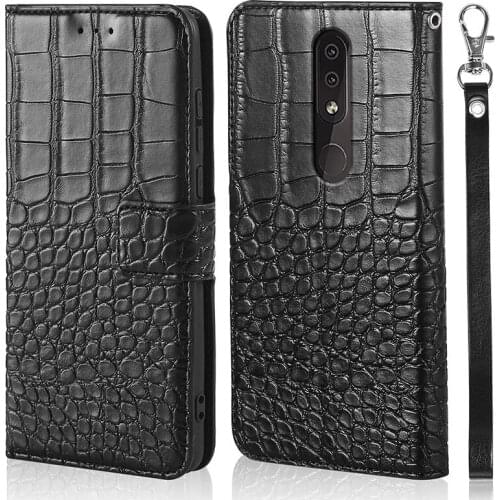 Crocodile skin For Nokia 4.2 Case Flip Luxury Cover For Nokia 4.2 Case Wallet Leather Book Design Magnetic Phone Case Coque Capa