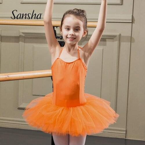 Sansha Girls Kids Halter Tutu Dress Gymnastic Leotard Performance Costome TF001