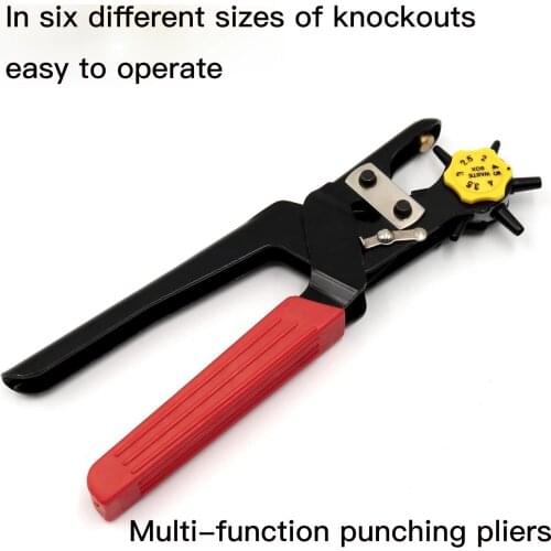 Punch pliers belt punch pliers rotating head punch pliers leather making tools DIY leather punching handmade leatherBag punching
