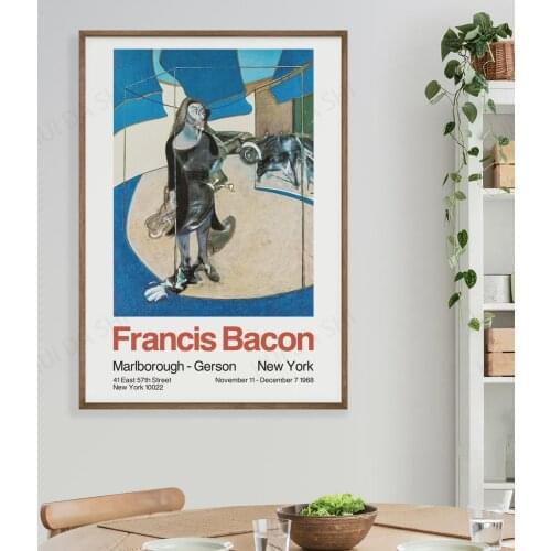 Francis Bacon Art Exhibition Digital Download Poster Large Size Canvas Print Poster