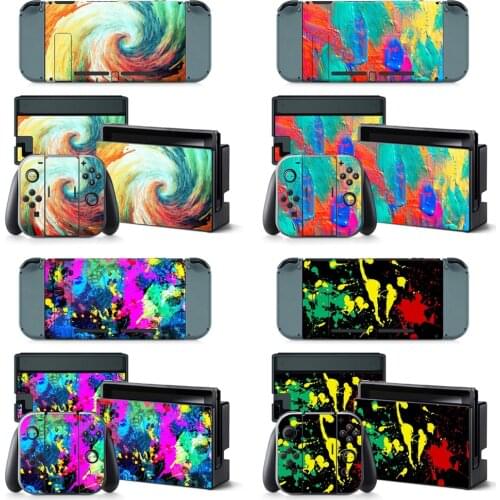 Colorful design For Nintend Switch console and controller sticker For Nintend Switch Skin Sticker NS Game Console Vinyl Sticker