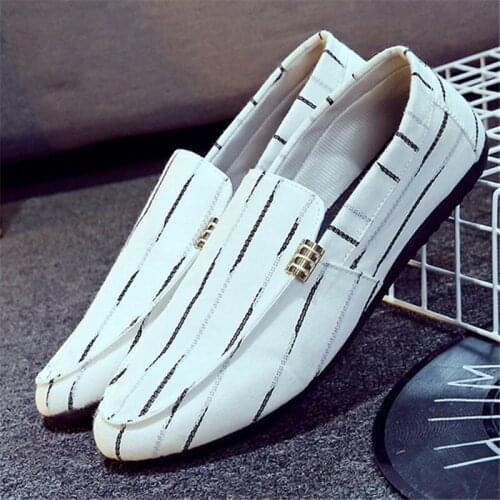 Men Loafers Men Shoes Casual Shoes Spring Summer Light Canvas Youth Shoes Men Breathable Fashion Flat Footwear Driving shoes new