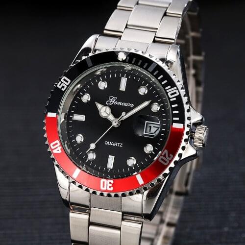 Mens Luxury Relogio Masculino Watch Military Stainless Steel Date Date Quartz Analog Watch Military Quartz Watch