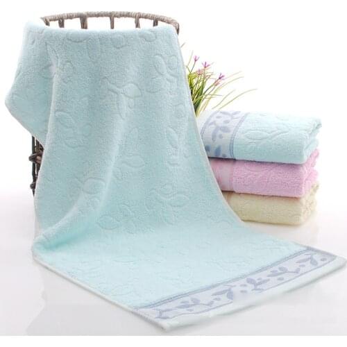 New 2019 - 1pc 33*73cm Cotton Hand Towel Face Wash Cloth Dyed Plain Satin Jacquard ultra soft and absorbent Magic Towel