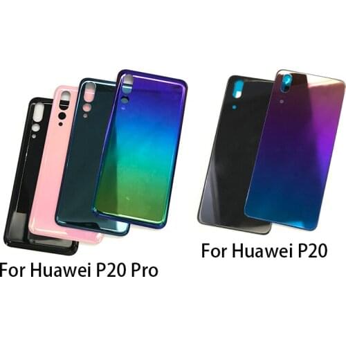 New For Huawei P20 Pro Battery Back Cover Glass Rear Door Replacement Housing STICKER Adhesive