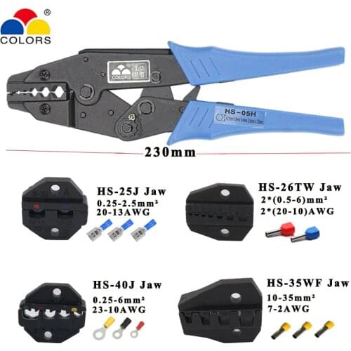 Crimping pliers jaw for 230mm pliers flag types female insulation terminal HS-25J HS-26TW HS-40J HS-35WF high hardness jaw tools