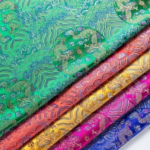 Flower fabrics brocade jacquard pattern fabric for sewing cheongsam and kimono material for DIY 50*75cm